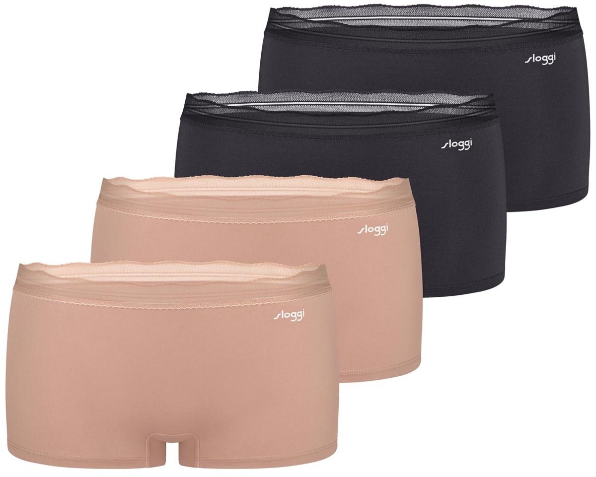sloggi Dames shorts slip 4 pack Go Blush