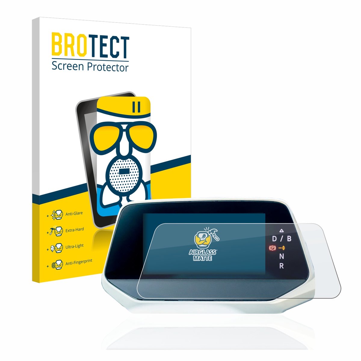 BROTECT - Screenprotector voor Volkswagen ID.4 Digitalcockpit - Folie Beschermfolie Beschermglas matte