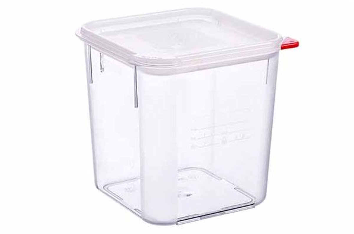 Vershouddoos 4l Pc Met Deksel Transparant 19,5x19,5xh19cm