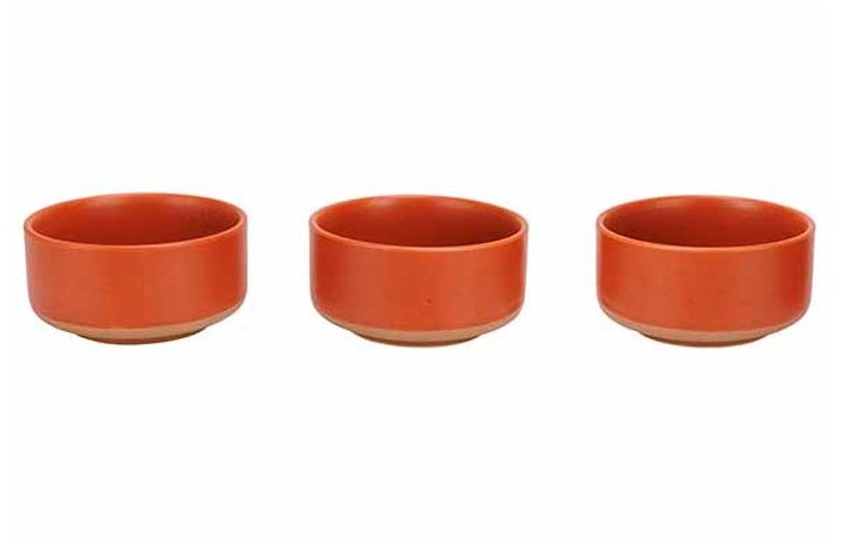 Dela Bowl Set3 D10,5xh5cm Terracotta