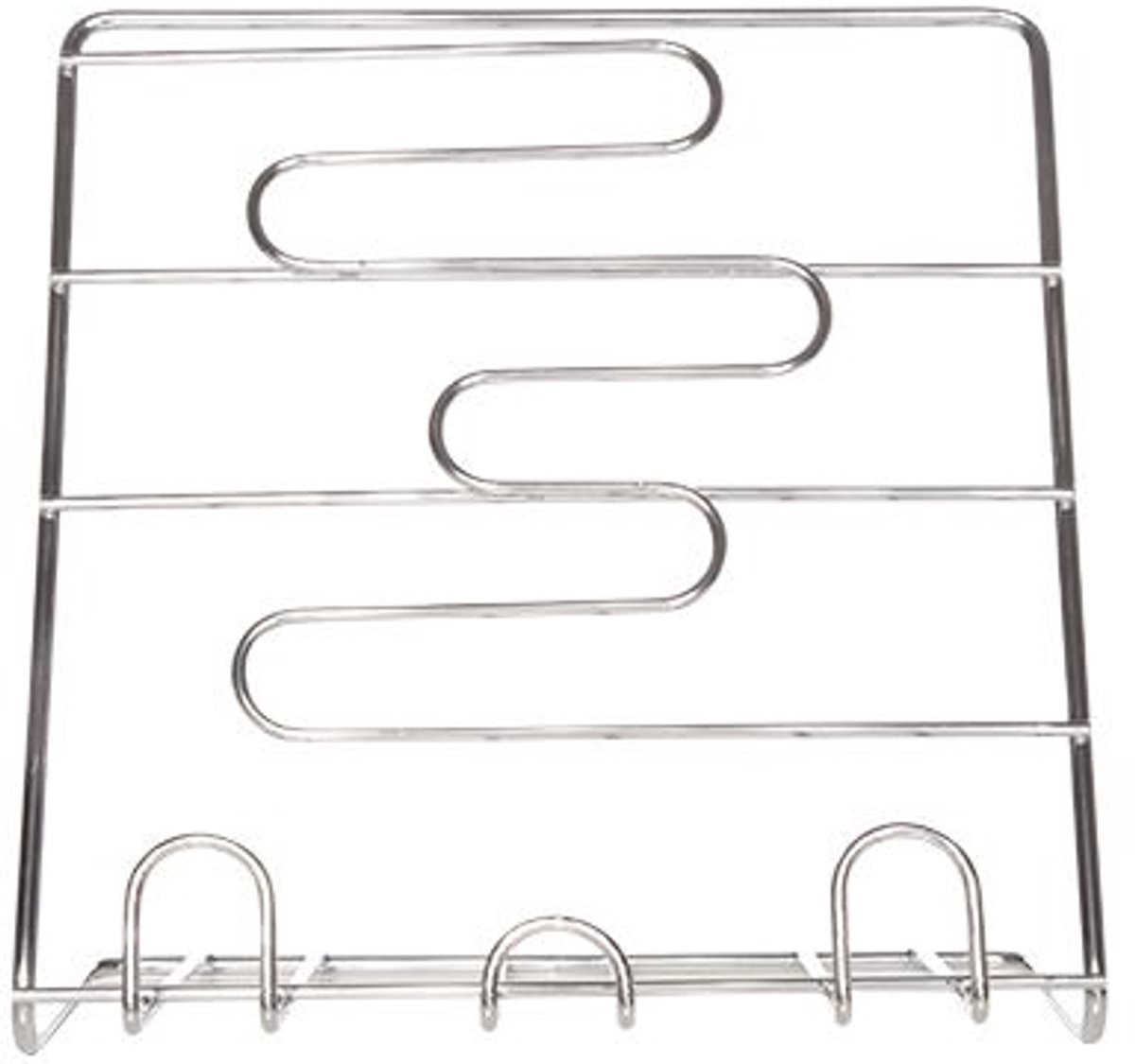 Kookboekhouder alu chrome 25x25xh15cm