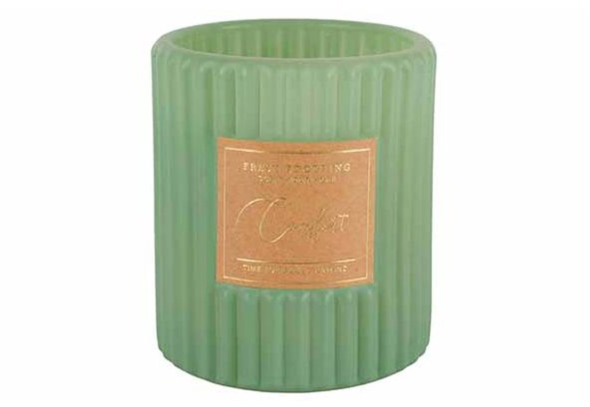 Geurkaars Relax And Unwind Groen 8x8xh9c M Langwerpig Glas