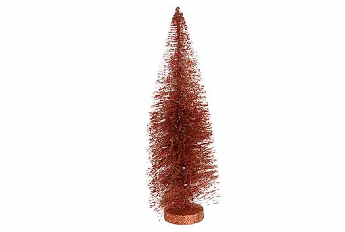 Kerstboom Glitter Koper 10x10xh26cm Kuns Tstof