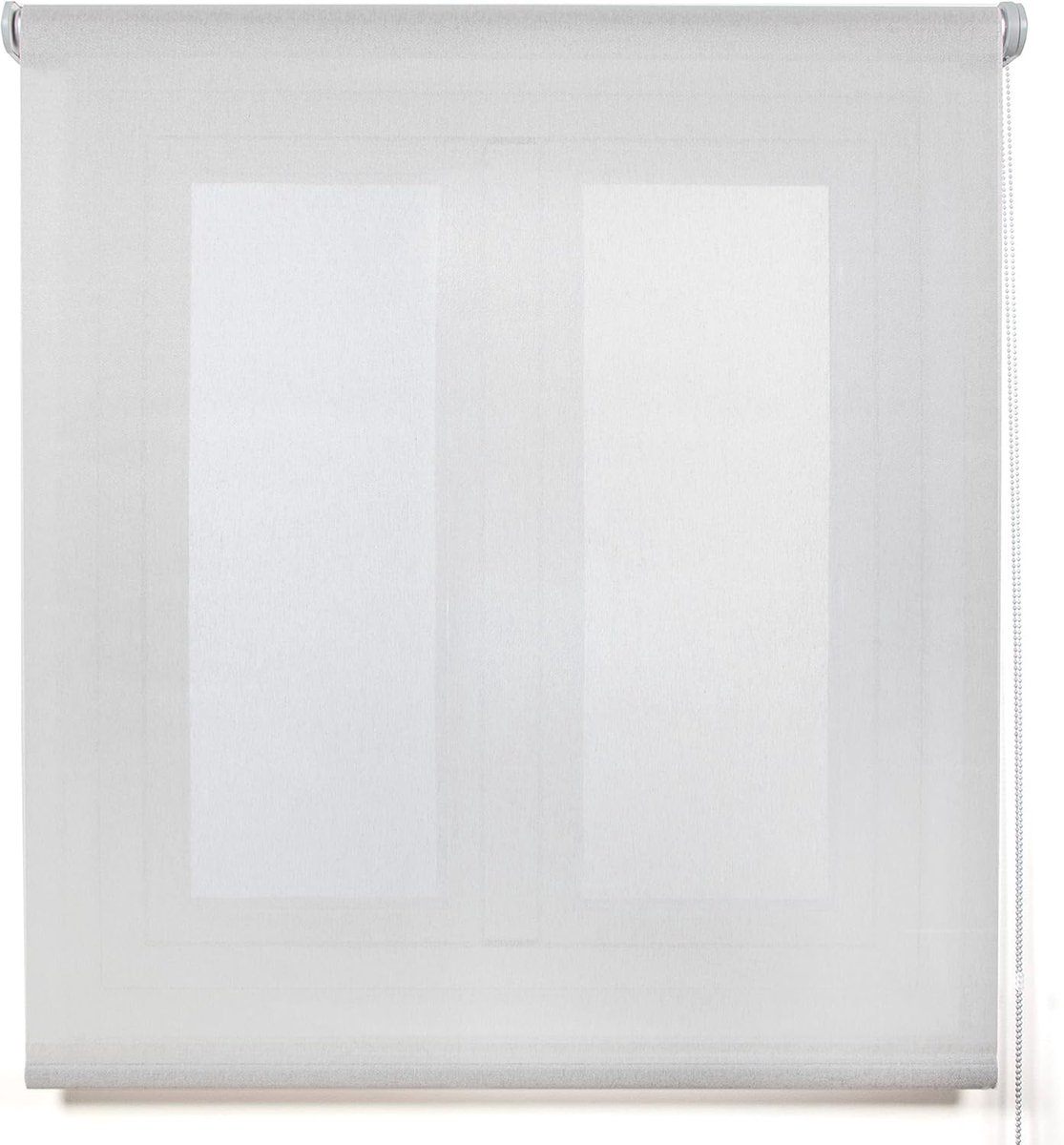 Belmont rolgordijn, lichtdoorlatende stof, glanzend - zilvergrijs, 130 x 270 cm (b x h), stofgrootte 127 x 265 cm - jaloezieën voor ramen