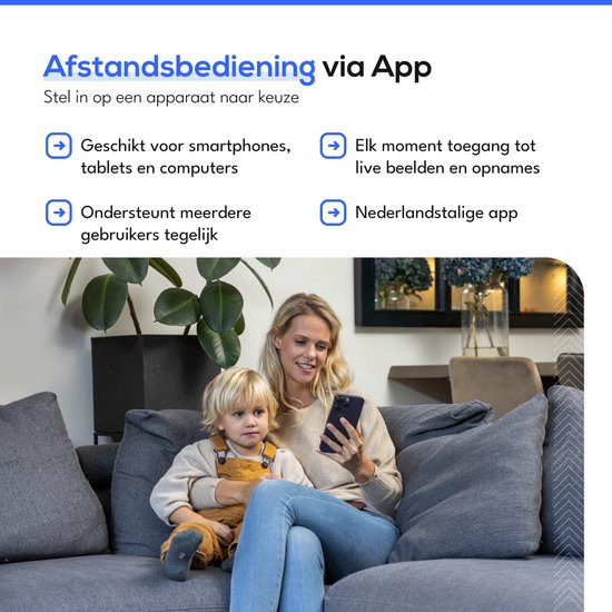 Teceye Bullet Beveiligingscamera Buiten met Recorder - Draadloze Buitencamera - 2 Camera - 1TB Opslag van Teceye — afbeelding 4