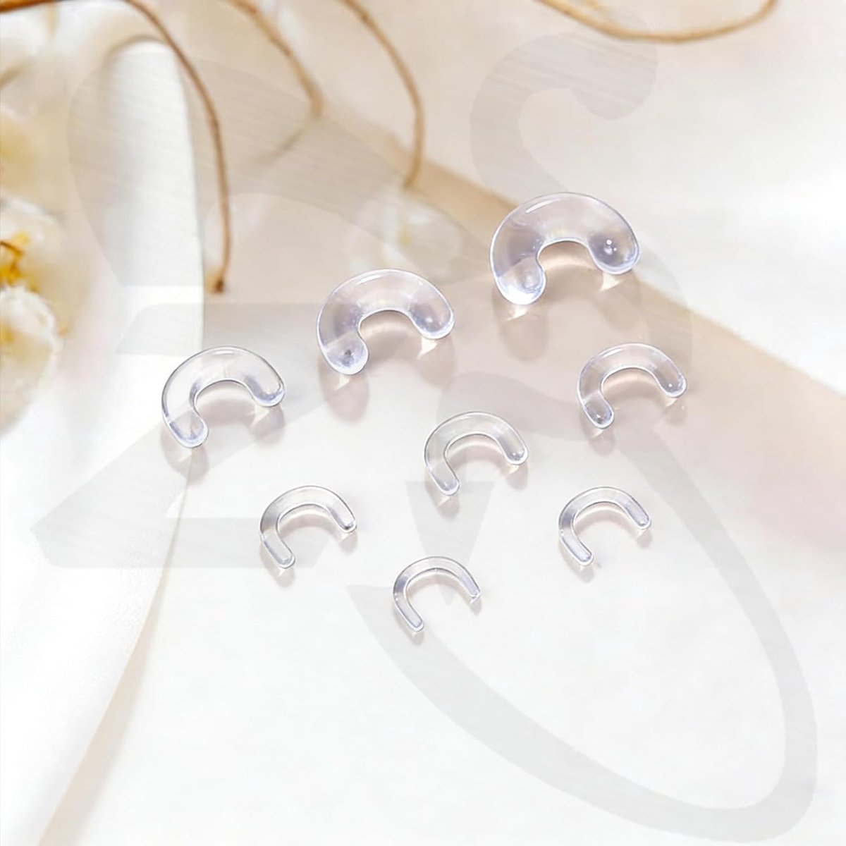 U-vormige septumhouder, acryl hoefijzer, neusringhouder | Hypoallergeen rekset | Hoogglans | 16G tot 2G maten | Multipack voor werk, sport, chirurgie