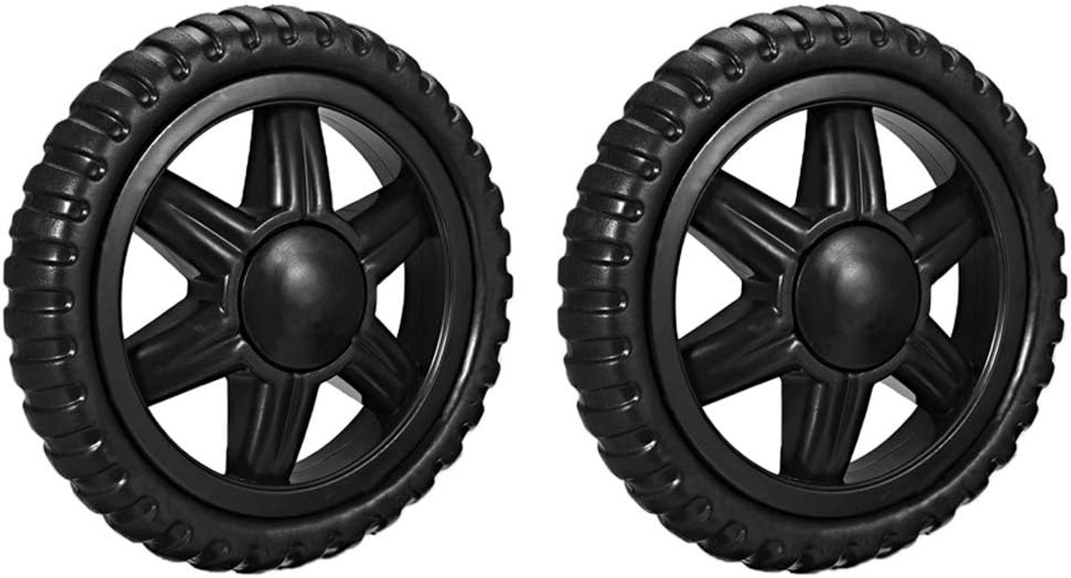 sourcing map winkelwagen wielen vervanging 5 inch diameter rubber schuim zwart