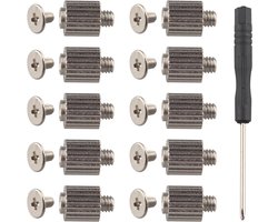 Set of 10 M.2 SSD Mounting Screws Kit M2.5 Computer Motherboard Screws Components with Screwdriver Compatible with Asus MSI Gigabyte ASRock Laptop PC Motherboard Raspberry Pi