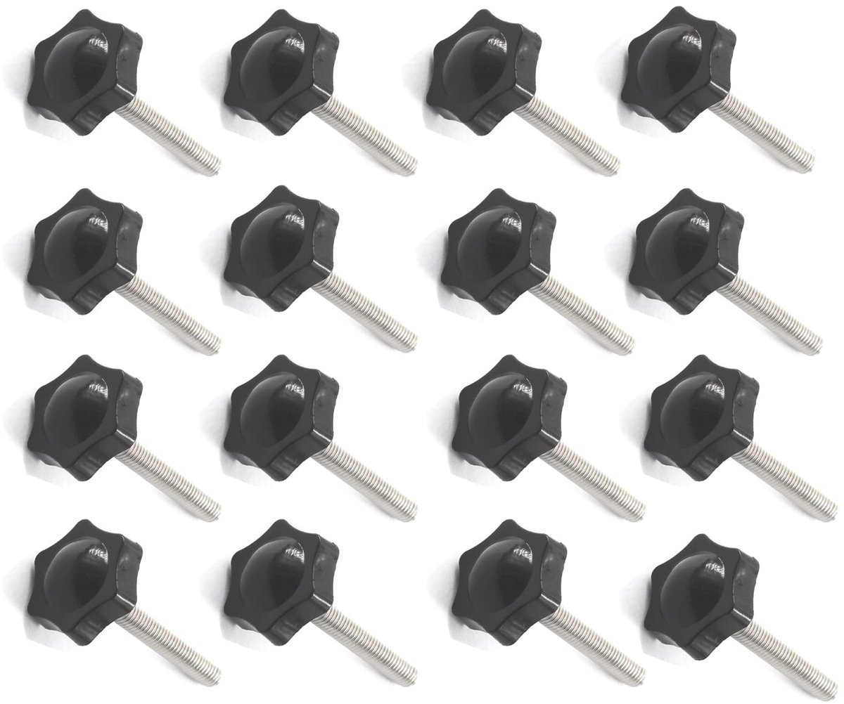 16 Stks M4x30mm Rvs Draad Vervanging Ster Hand Knop Aanscherping Duim Schroef Hand Aanscherping Knop Schroef