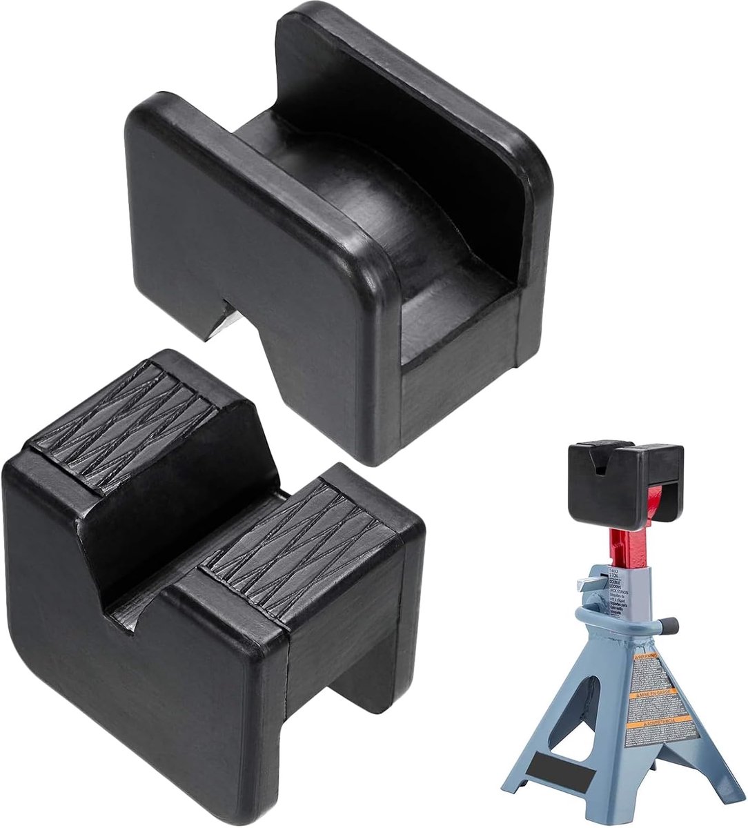 2 stuks rubberen buffers voor autosteunen, 3 t, antislip rubberen wig voor hefkrikken, chassisbescherming