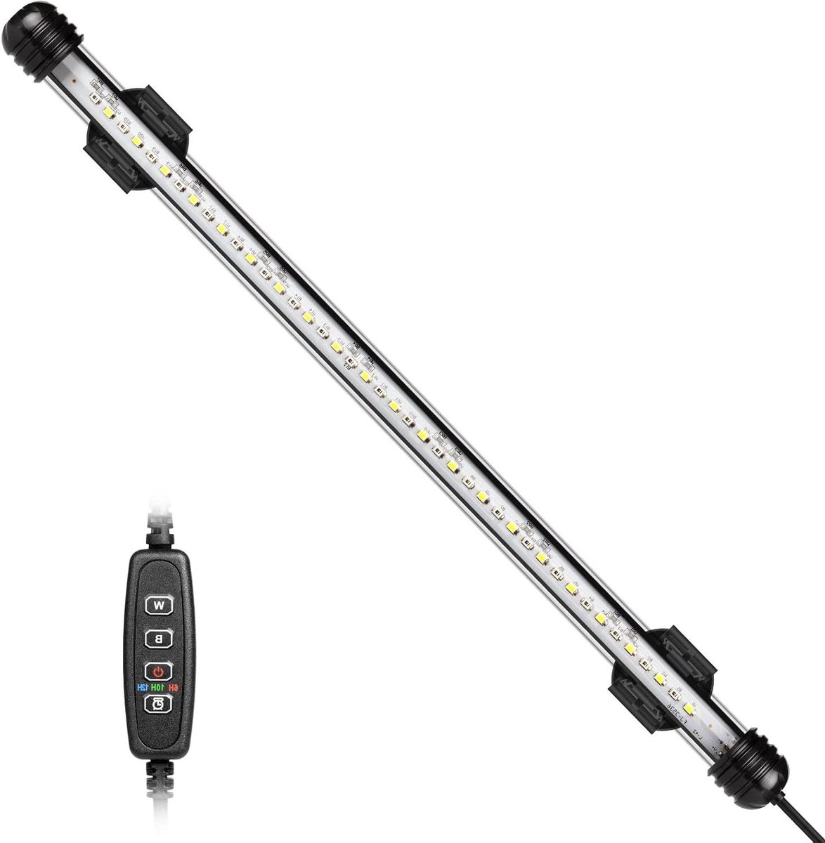 Aquarium Verlichting - Vis Tank Lamp - Onderwater Decoratie - Automatische Timer - 40-60cm - Blauw Wit