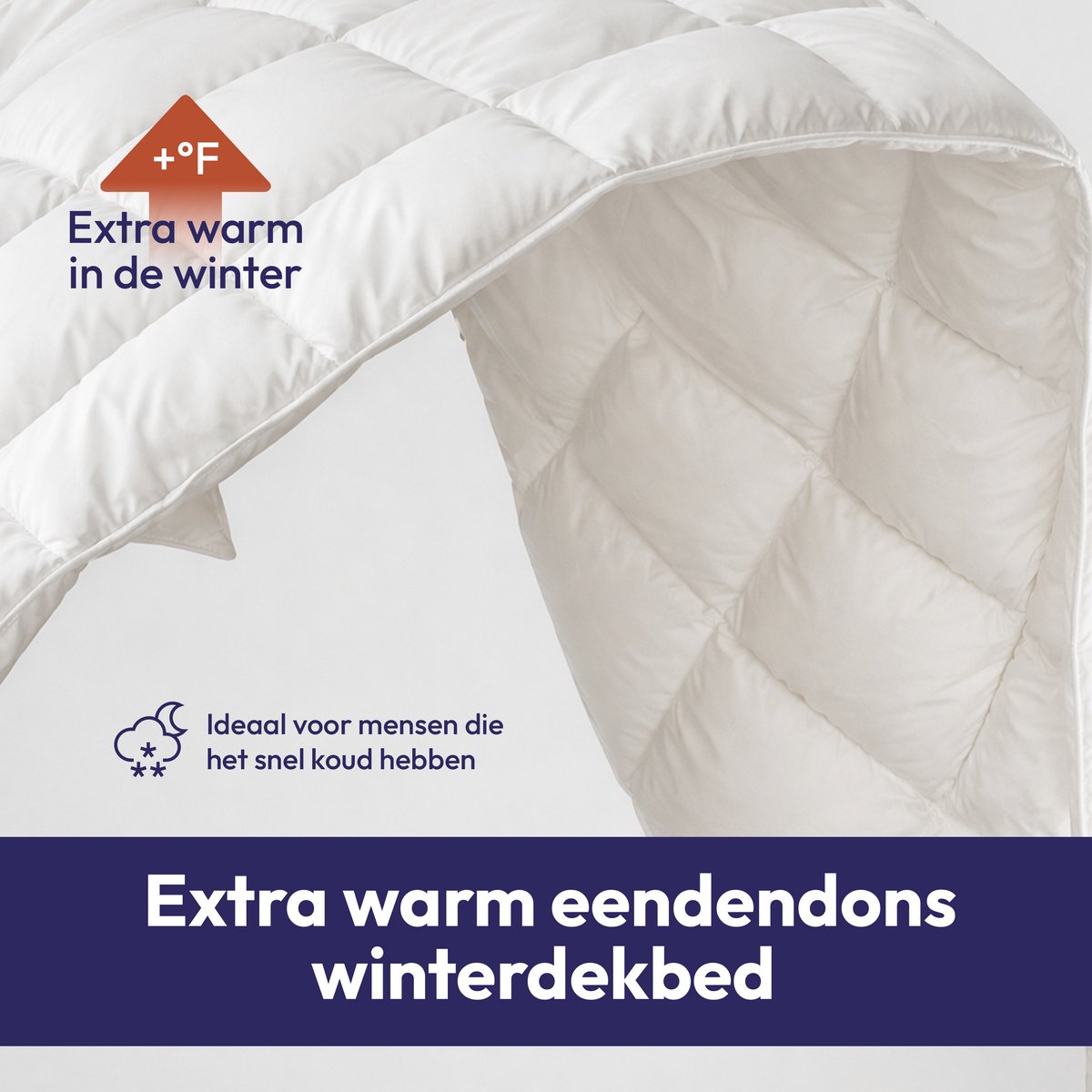 Comfeur Winterdekbed - Luxe donsdeken met Europees Eendendons - Halfdons Dekbed - Ademend Winter Dekbed - Eenpersoons 140x200 cm thumbnail 2