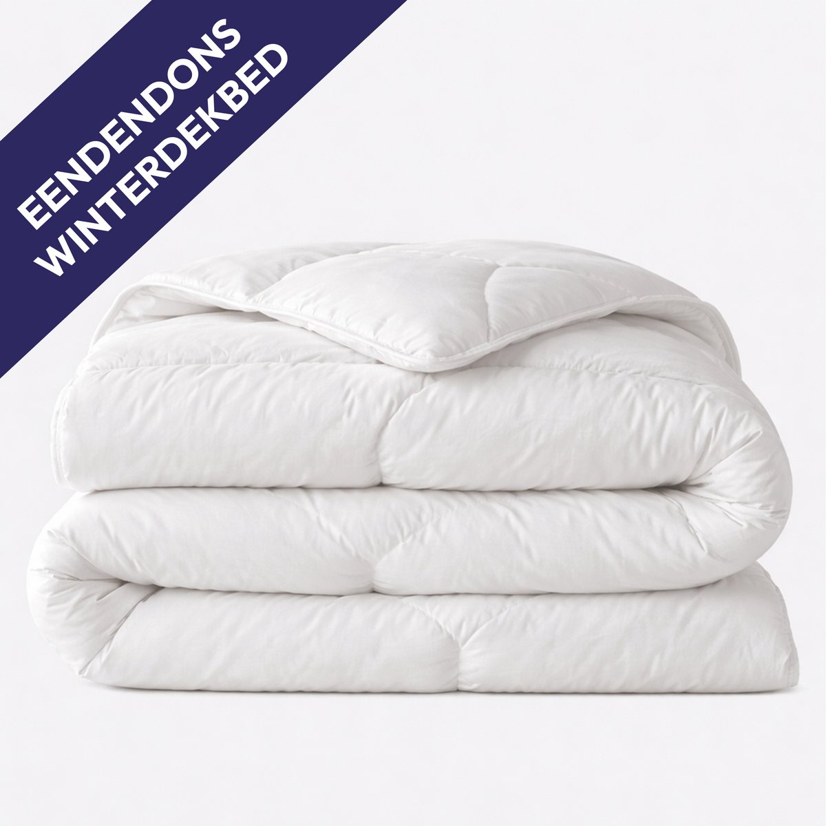 Comfeur Winterdekbed - Luxe donsdeken met Europees Eendendons - Halfdons Dekbed - Ademend Winter Dekbed - Eenpersoons 140x200 cm
