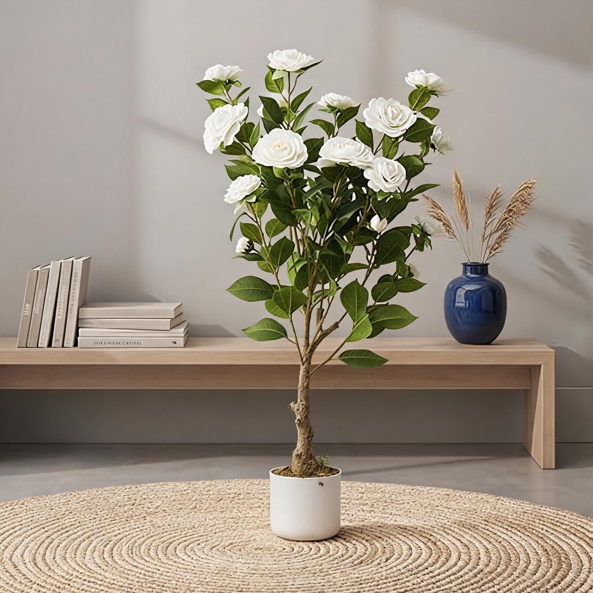 Danky - Kunst Camellia Boomset 2 stuks - Geurvrij - Voorgemonteerd