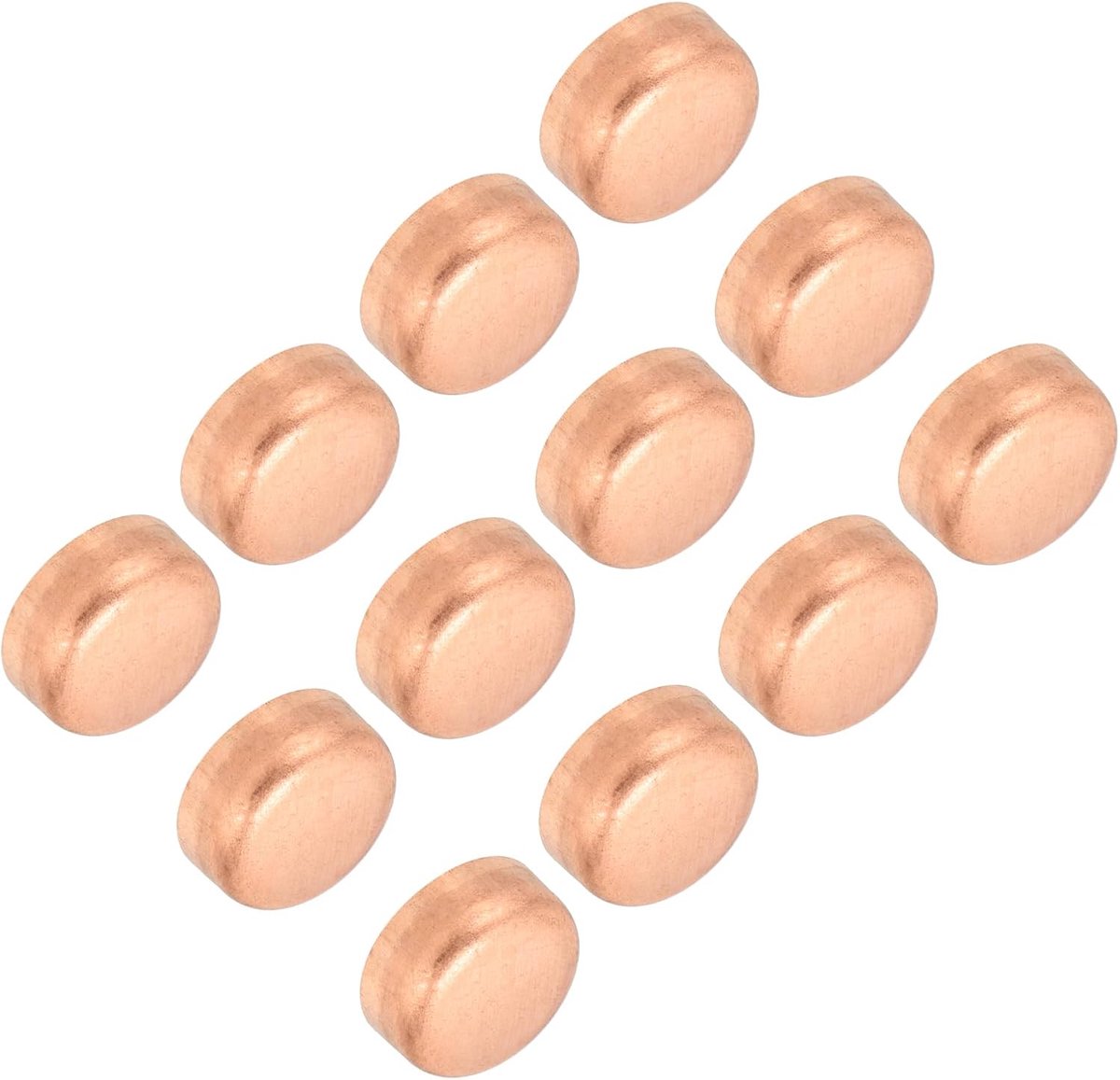 3/8 Inch ID Koperen Pijp Eindkap, 12 Pack Koperen Fitting Cap Zweet Plug Soldeer Aansluiting voor Sanitair HVAC Airconditioner