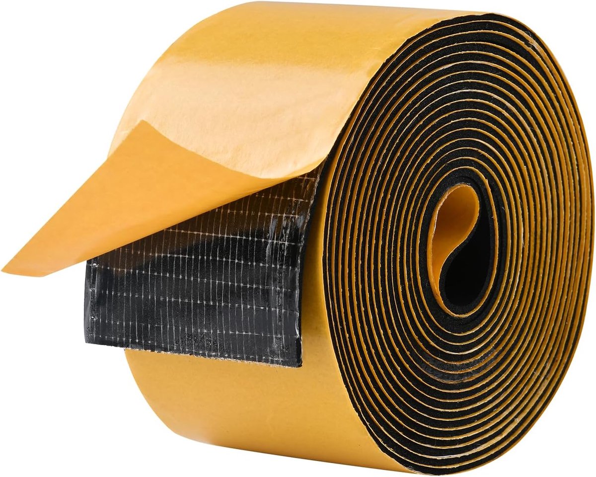 Schuimrubberen Tape, Zelfklevend, EVA-Weerstrip Met Hoge Dichtheid, Afdichting, Anti-vibratie, Anti-botsing, Schokbestendig Voor Raamdeur, Auto, Airconditioner,50mm(W) x1.5mm(T) x3M(L)