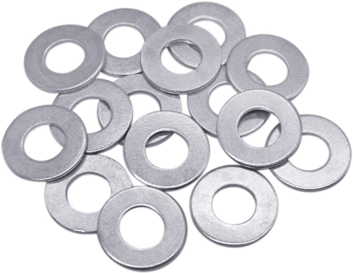 (Pack van 100 stuks) DIN 125A sluitringen M8, ronde metalen ringen, platte reparatiewasmachine, stalen afstandhouders (100, M8)