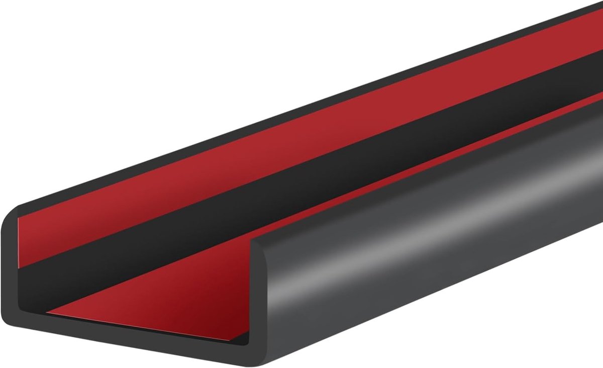 randafwerking, zelfklevende U-vormige randbeschermer voor multiplex, kast, 41 mm houten randafwerking, flexibele meubelreparatie, EPDM-materiaal, geschikt voor, lengte 6 m