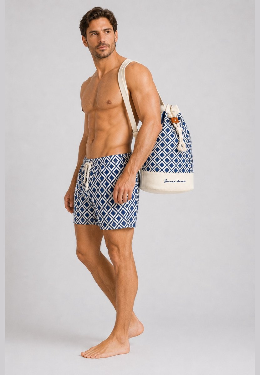 Gassa d'Amante Badeshorts Vieste mit Strandtasche im 2-tlg. Set