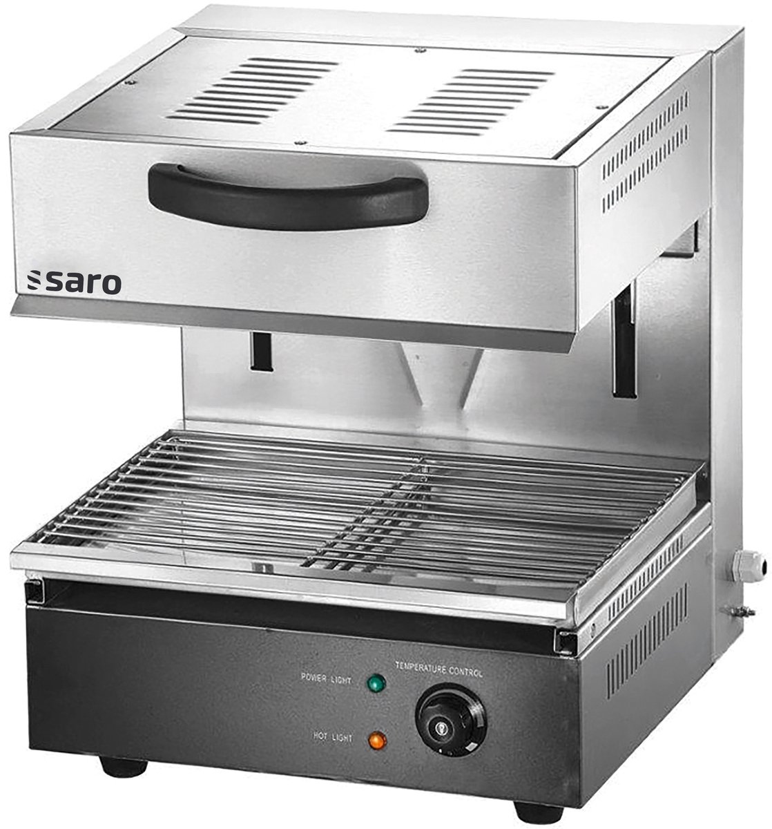 SARO Elektrische Salamander PAVIA 1 RVS Met liftfunctie 1 verwarmingszone 2,8 kW Horeca Grilltoestel Bestel nu!