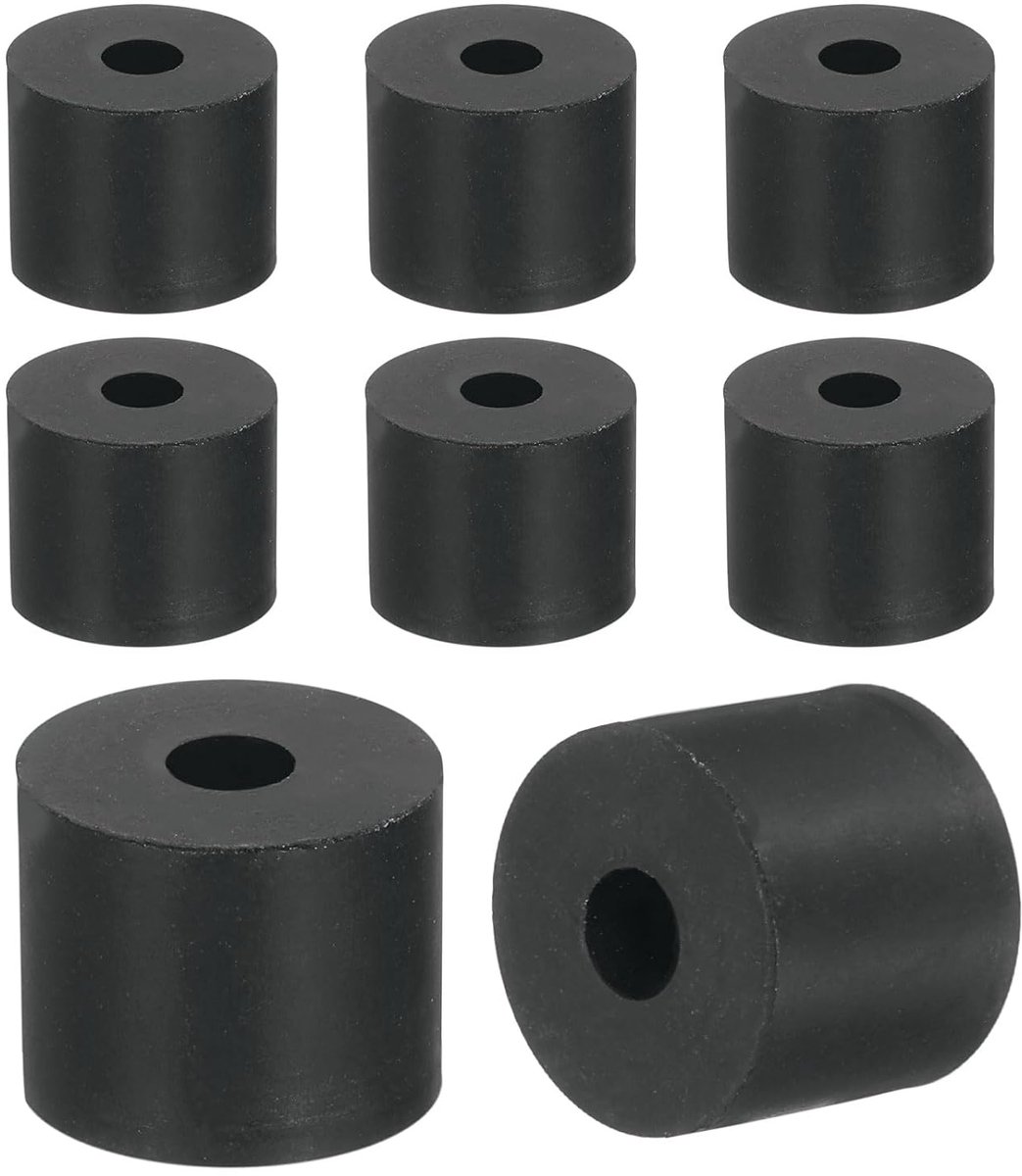 18 stuks rubberen sluitringen, zwart, 18 mm buitendiameter 6 mm binnendiameter 15 mm dik, afstandshulzen, rubberen afdichting, ronde afstandhouders voor kraan, meubels, machinetechniek