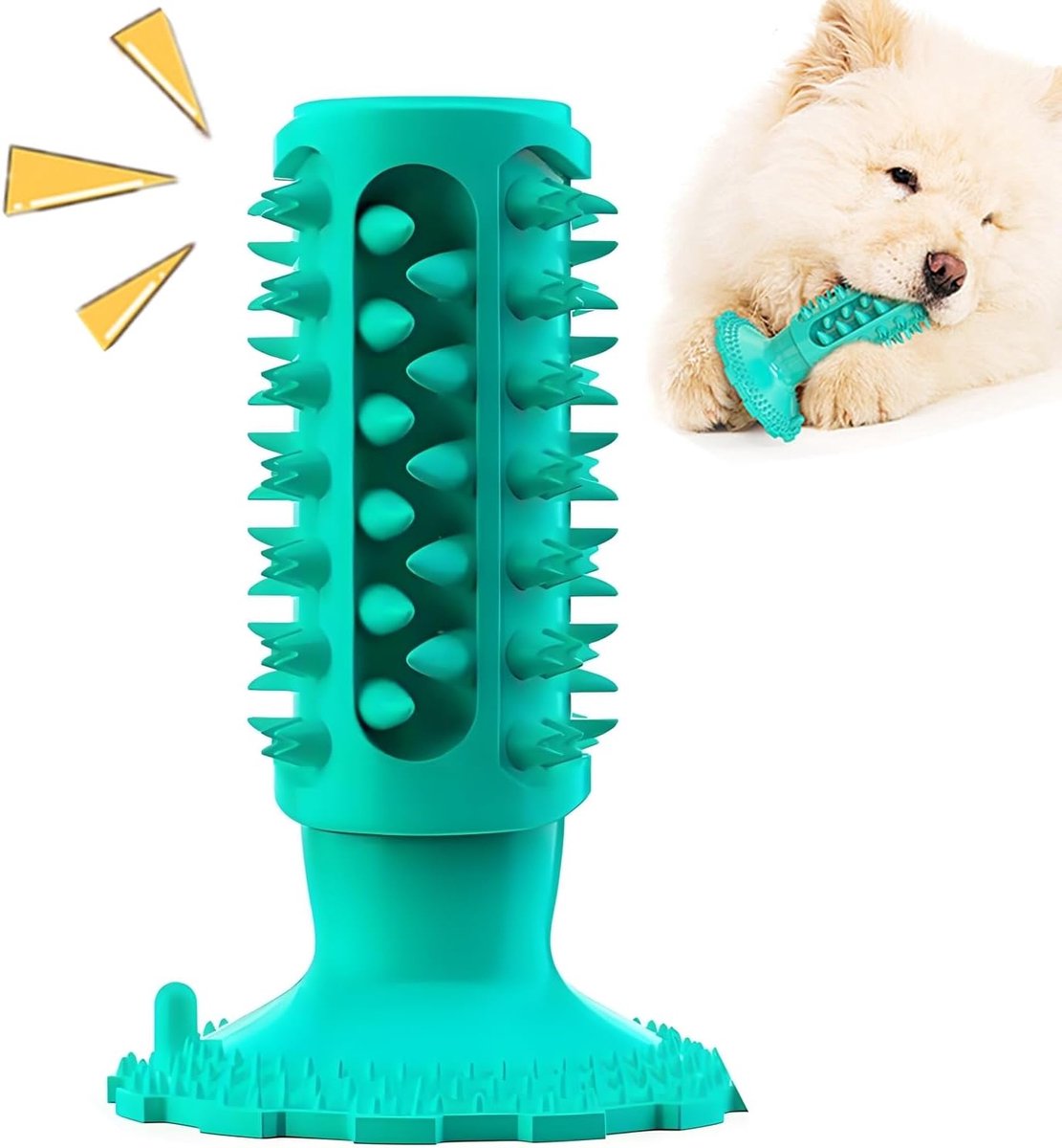 Kauwspeelgoed voor honden, puppy's - hondenspeelgoed voor honden - om te borstelen en kauwen - klein, medium en groot (blauw)