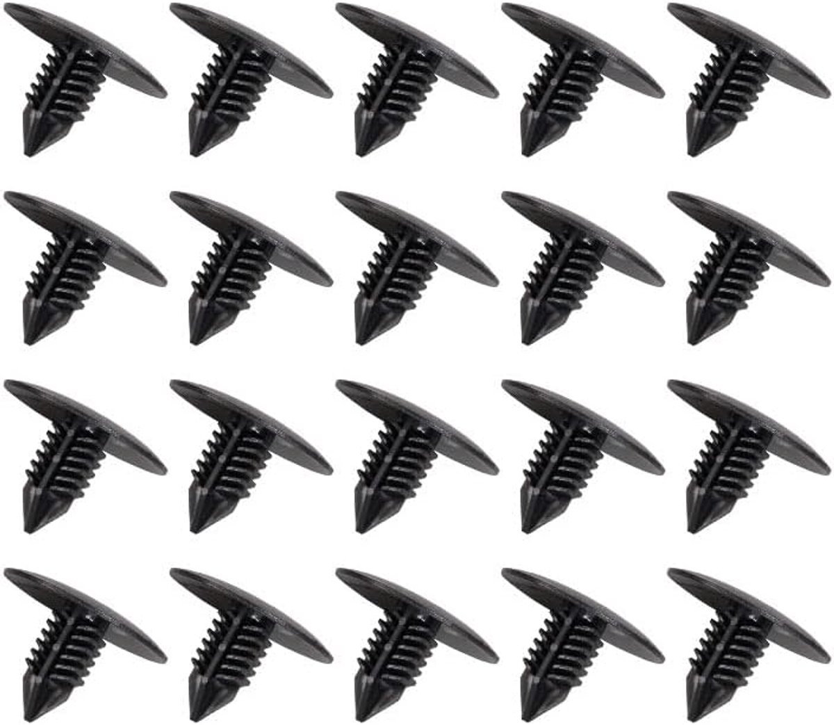 20 stuks bevestigingsclips voor auto, kunststof klinknagel voor spatborden, compatibel met Renault-modellen voor het repareren van deurpanelen, vleugels, bumpers, motorafdekkingen