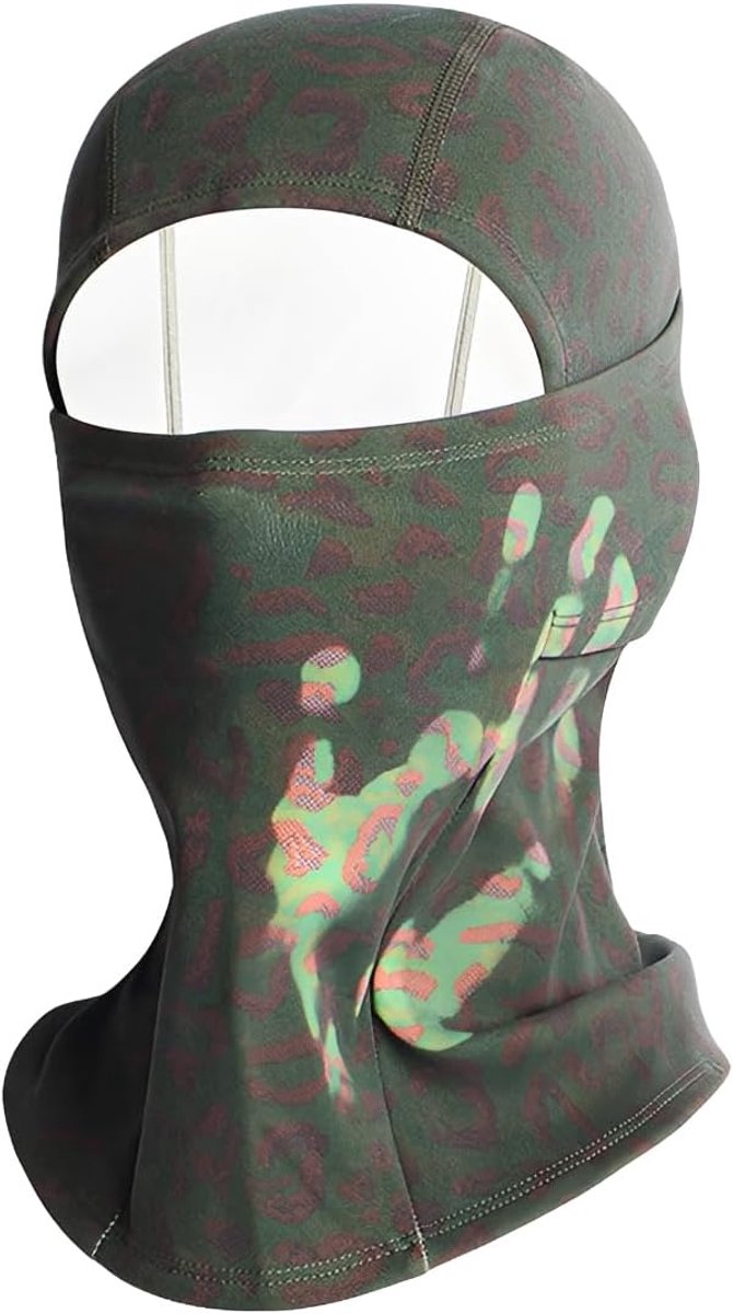 Bivakmuts, temperatuurgevoelig, kleurveranderend masker, high-tech materialen, licht stormmasker, skimasker voor koud weer, fietsmuts onder helm, uniseks, voor heren en dames
