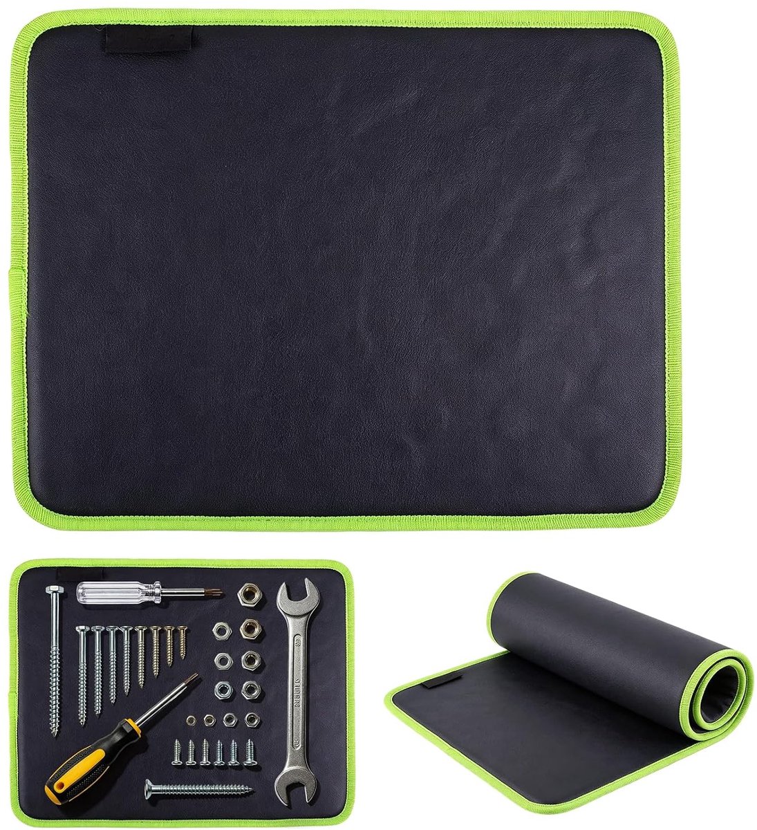 pvc, flexibel, 32,5 x 24,5 cm, sterke magnetische gereedschapsmat, magneetmat voor schroeven, moeren, bouten, schijven, magnetische gereedschapspad, gereedschapshouder, mat voor garages