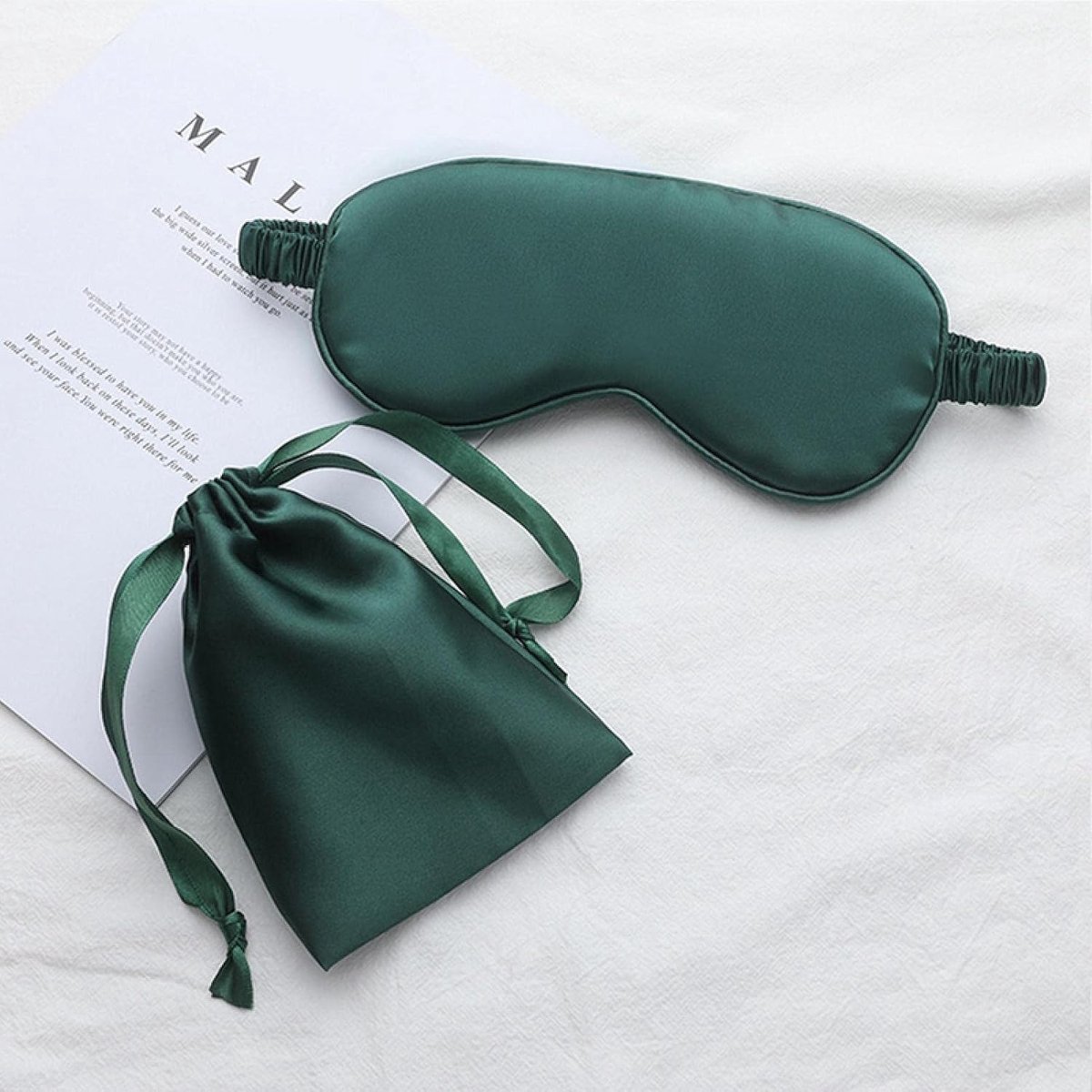 Zijde Nacht Oogmasker, Volwassen Vrouwen Mannen met Blackout Oog Masker Reizen Ontspannend Oogmasker Glad Masker