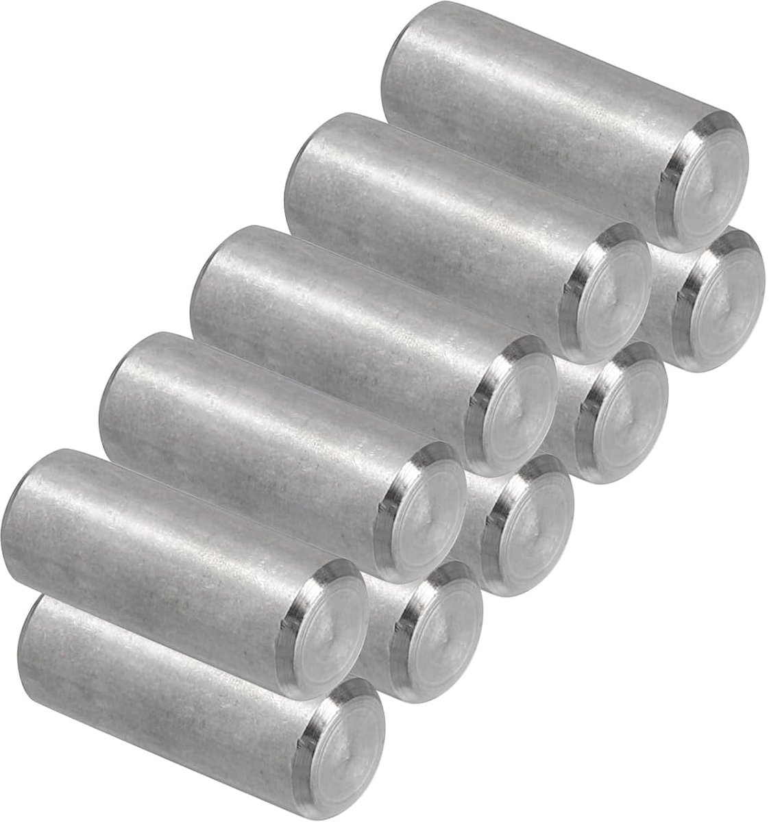 10 stuks positioneringspennen van 304 roestvrij staal 8 x 20 mm, centreerdoorn metalen pennen cilindrische metalen pennen voor planken elementen voor positie componenten bevestiging meubels
