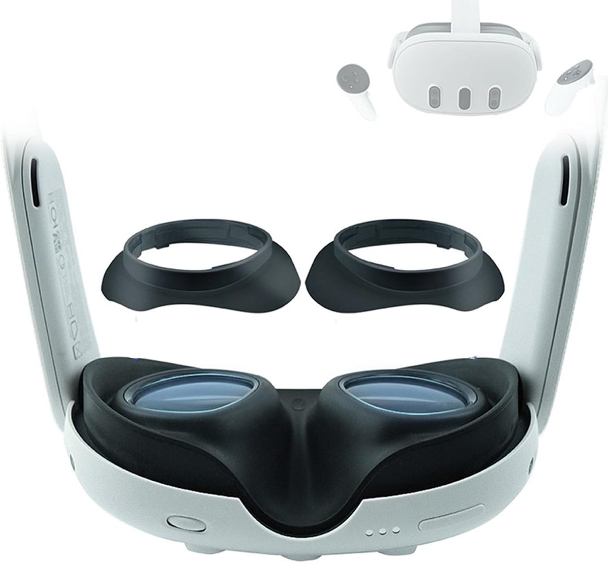 Spacer Protector Compatibel met Meta Quest 3 Accessoires Lens Insert Anti-kras Ring Bumper Bescherm Bijziendheid tegen krassen