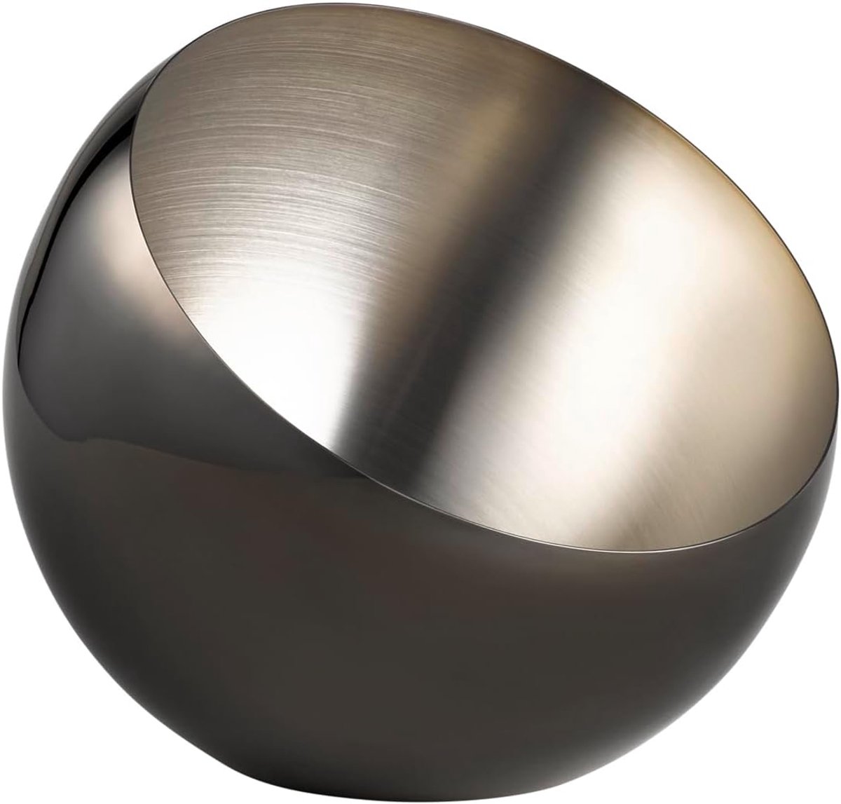 40776 schaal SPHERE, Ø 24 cm, hoogte 21 cm, 2 liter, roestvrij staal, gunmetal-look