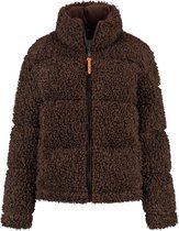 MGO Bente Dames - Pufferjas - Teddy - Donkerbruin