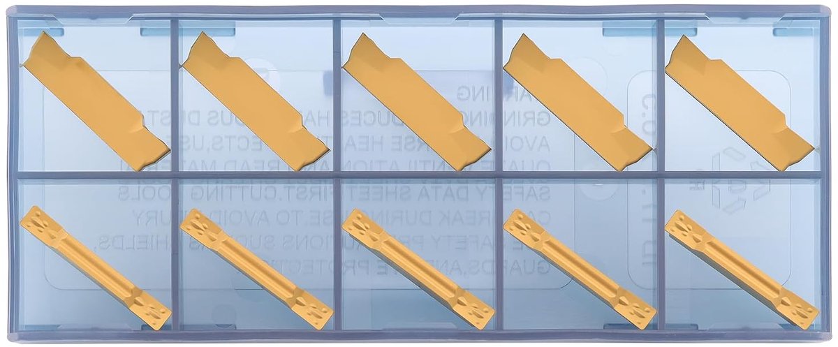 MGMN300-M (3,0mm breed) Voor het afsteken van allerlei werkstukken op een draaibank, MGMN Steekwisselplaten met TiN coating, 10 stks