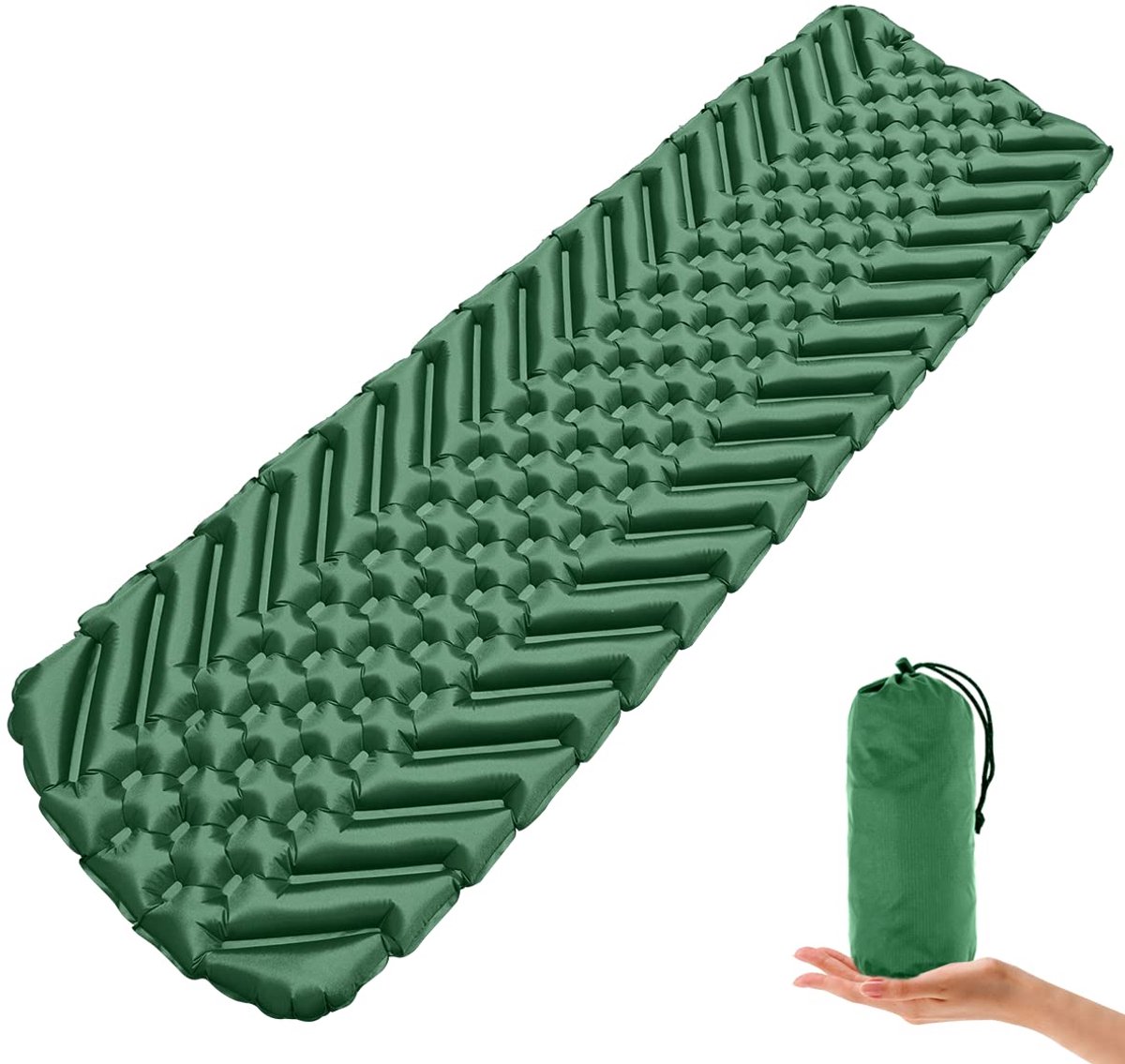 luchtmatras, licht, waterdicht, voor wandelen, outdoor, reizen, rugzak