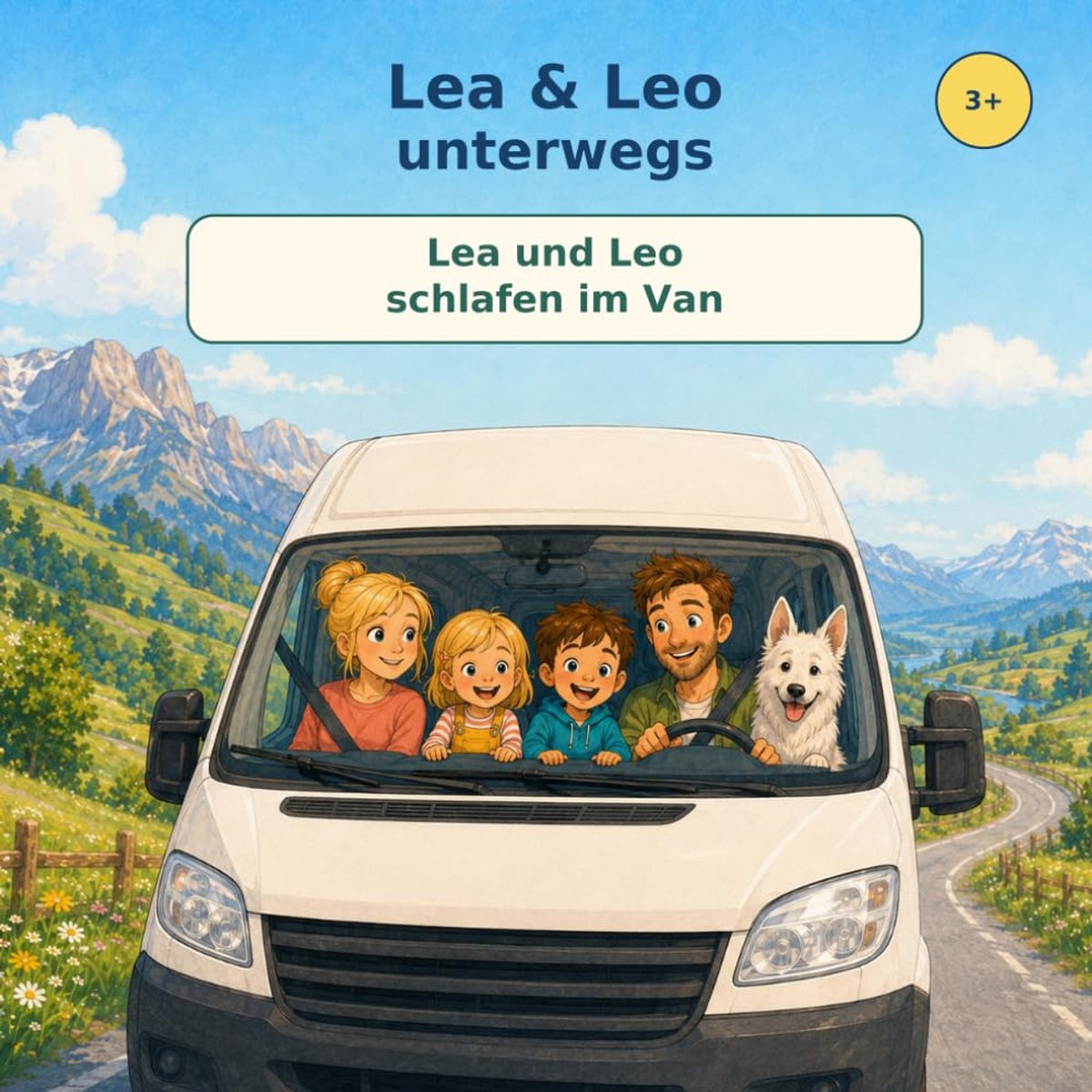 & Leo unterwegs: Lea und Leo schlafen im Van