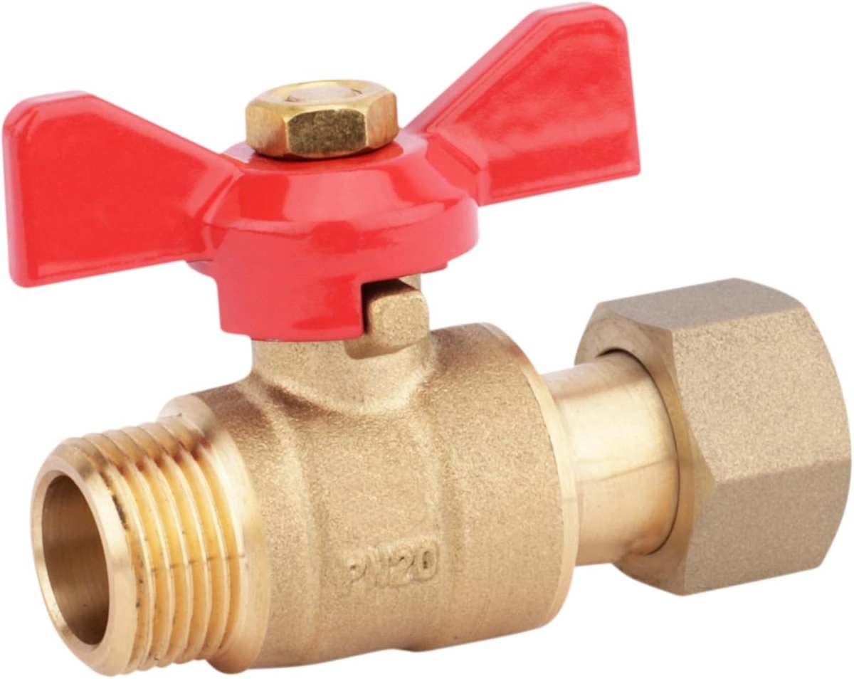 boutt 3178305 PRV15 Mini-schroefventiel voor VPE-mannelijk/vrouwelijk 15 x 21