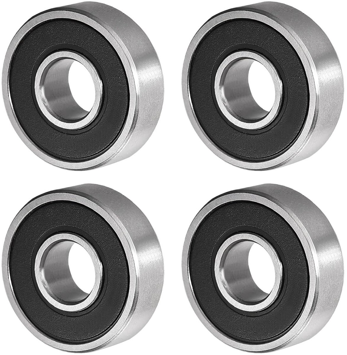 Lagers met hoog koolstofgehalte, 7 x 19 x 6 mm, voor machines en gereedschappen, dubbel verzegeld