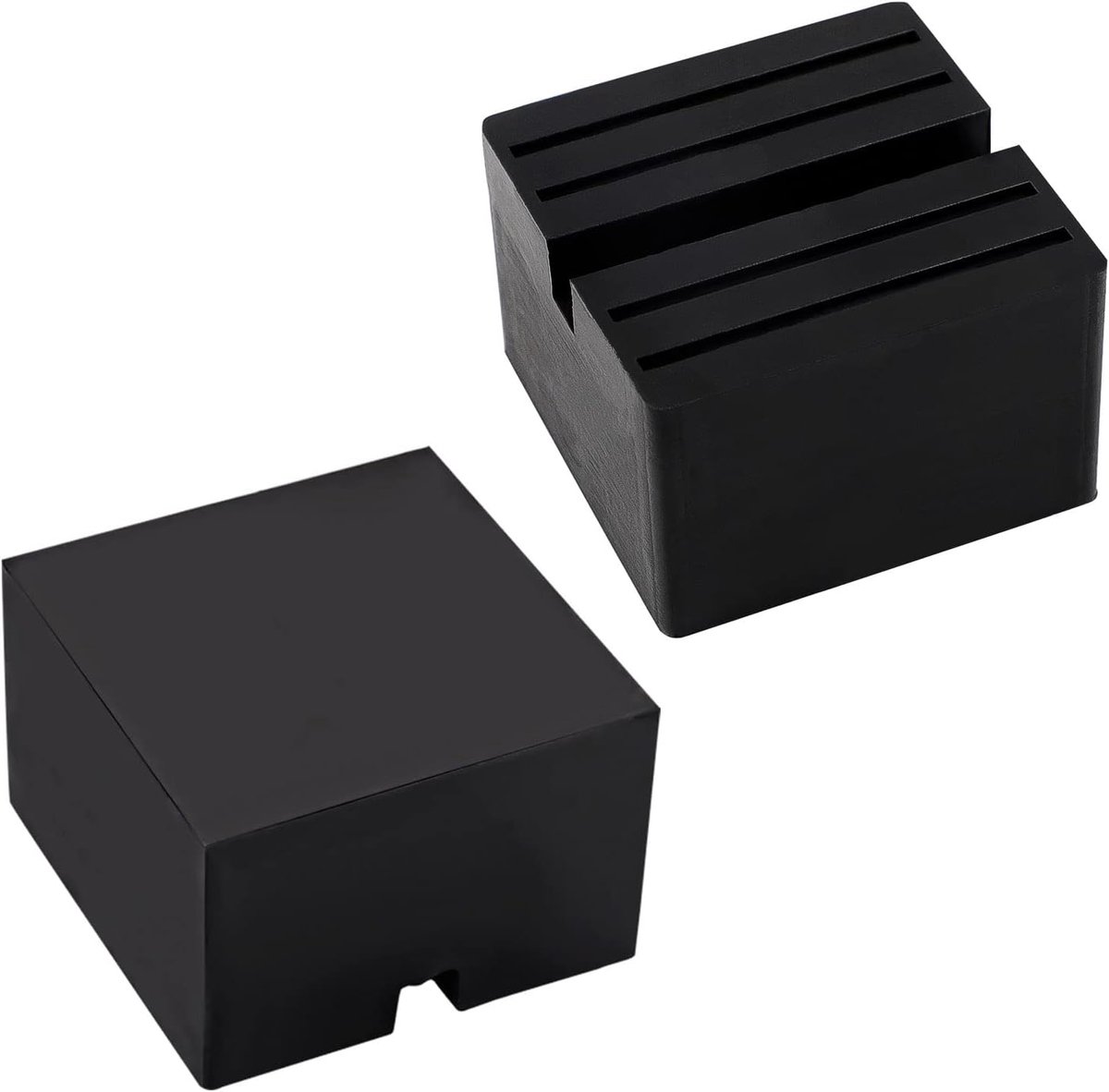 Rubberen pads voor autokrik, 75 x 75 x 50 mm, voor garagekrik en universele rubberen pad voor auto/SUV's, robuust en praktisch, ideaal voor autotuning, 2 stuks