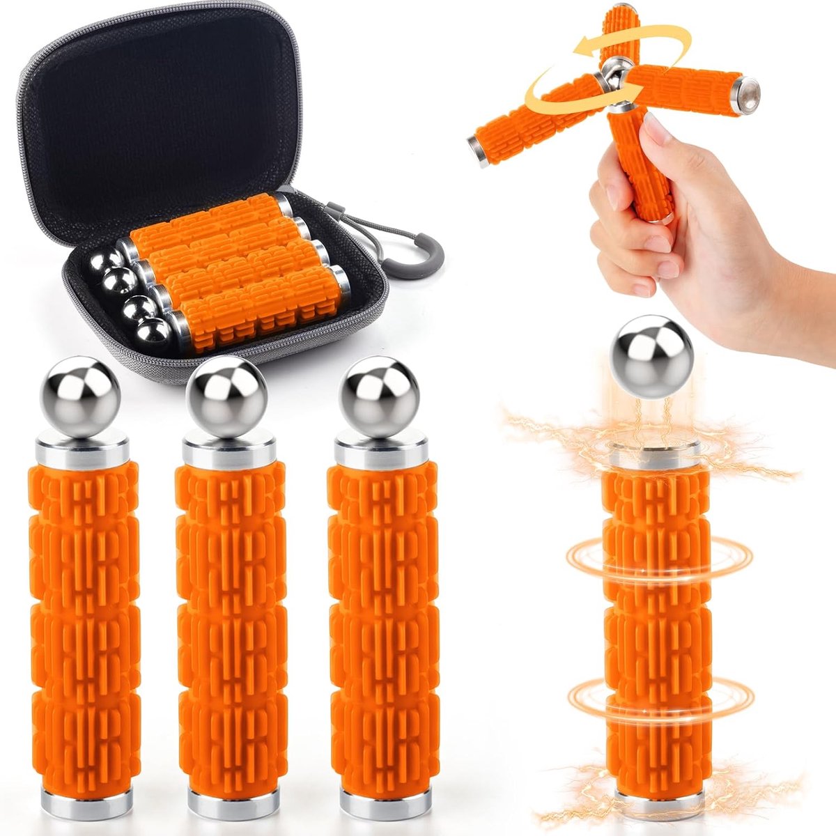 Fidget speelgoed, siliconen magnetisch sensorisch speelgoed, skills set, cadeaus voor ADHD, autisme, angst, stressvermindering, ontspanning, magneetspel, anti-stress speelgoed voor kinderen en