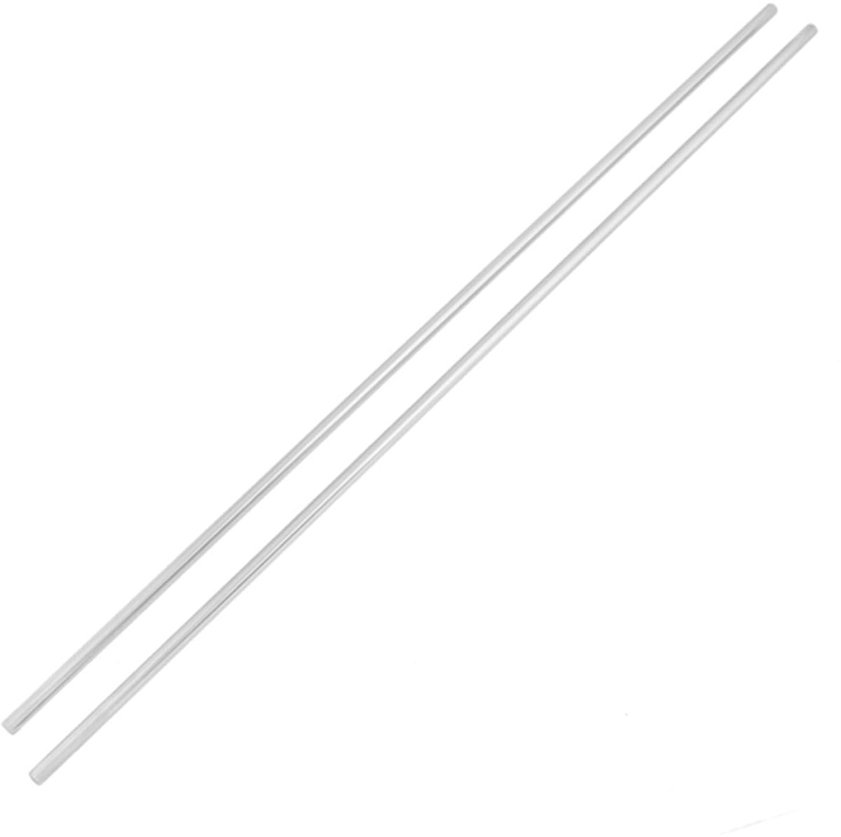 stang 8 mm, 2 stuks, roestvrijstalen cilinderrail, lineaire as, rechte ronde staaf, 8 mm diameter, 600 mm lengte, metalen staven x 600 mm