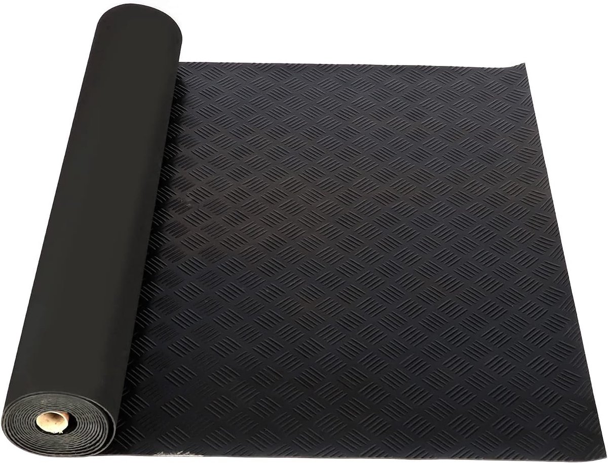 500 x 100 cm voor buiten, antislipbodem 3 mm dikke rubberen mat, duurzaam voor garage, trap, werkplaats, kelder, industrie
