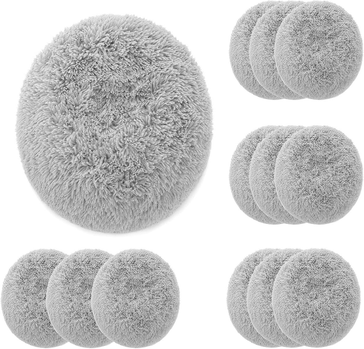 12 stuks raamreinigingsrobot doekjes raamreiniger doek Weeper 15 cm | Raamreinigingsdoeken, microvezeldoeken, wasbaar, herbruikbaar, compatibel met raamreinigingsrobots, C65, DDC55, CL3