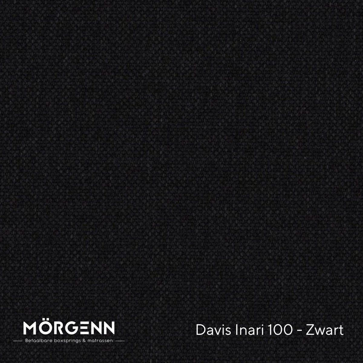 Mörgenn Davis Inari Stofstaal - Meubelstof voor Boxspring en Bed - Zwart