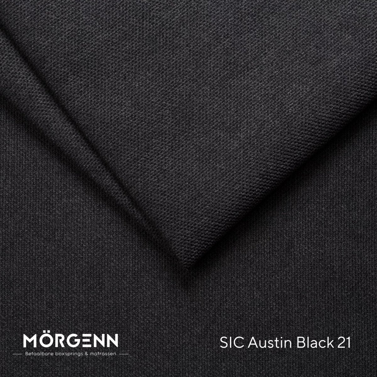 Mörgenn SIC Austin Stofstaal - Meubelstof voor Boxspring en Bed - Black 21