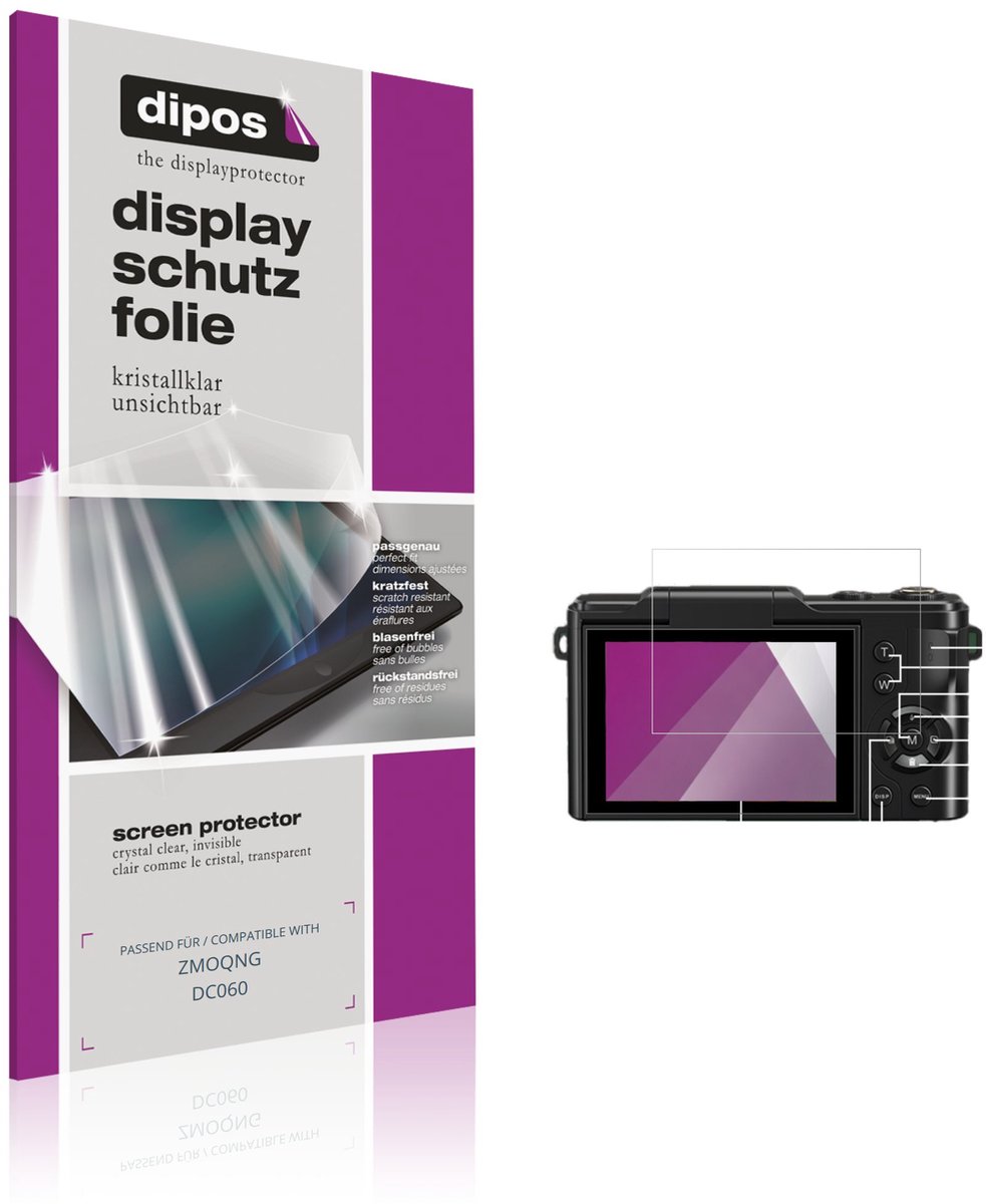 dipos – 4x Beschermfolie geschikt voor ZMOQNG DC060 | Krasbestendige & heldere Screenprotector Ultra-Thin