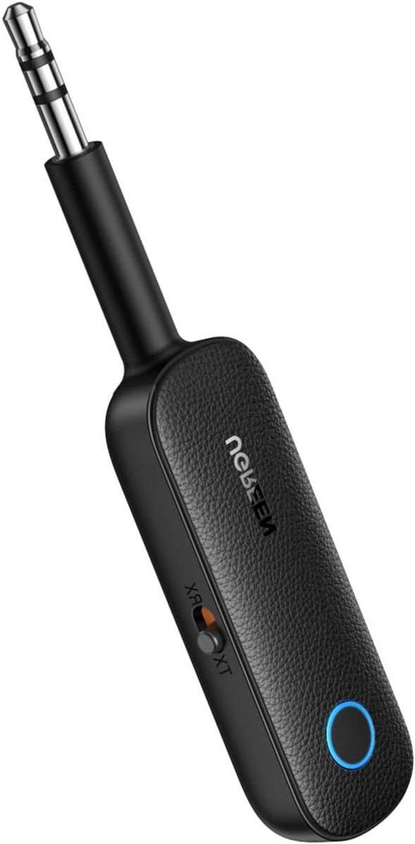 Bluetooth Adapter - Zender Ontvanger - Muziek Streamen Auto - Ingebouwde Microfoon - 10 Meter Bereik - Zwart