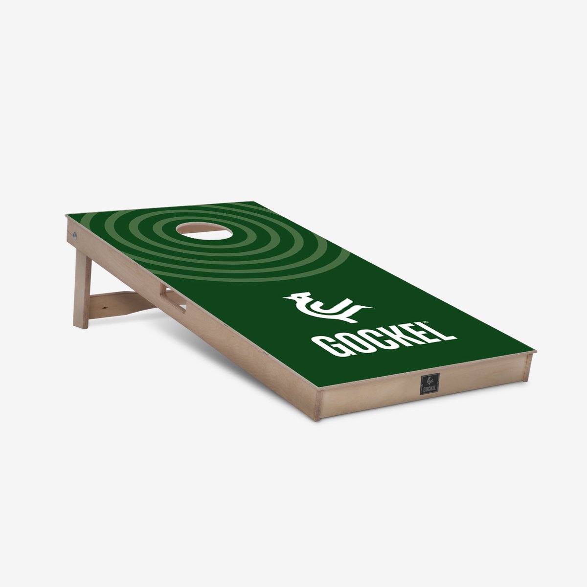 Gockel Original Cornhole board - groene cirkels - 120 x 60 cm (100% berken multiplex - inclusief cornhole bags / zakjes)