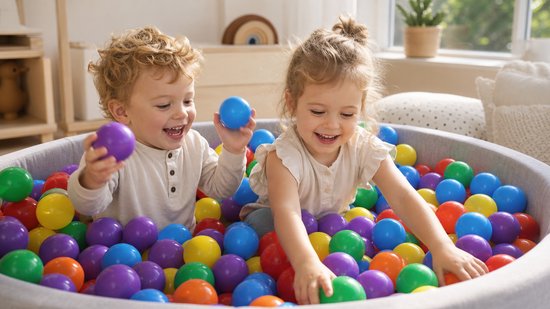 100 Speelballen in Doos - Didak Play - 6 cm Diameter — afbeelding 5